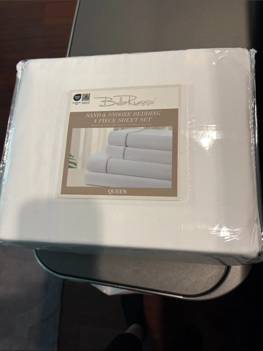 Belle Russo White Queen Sheet Set — 4-Piece Soft Bedding